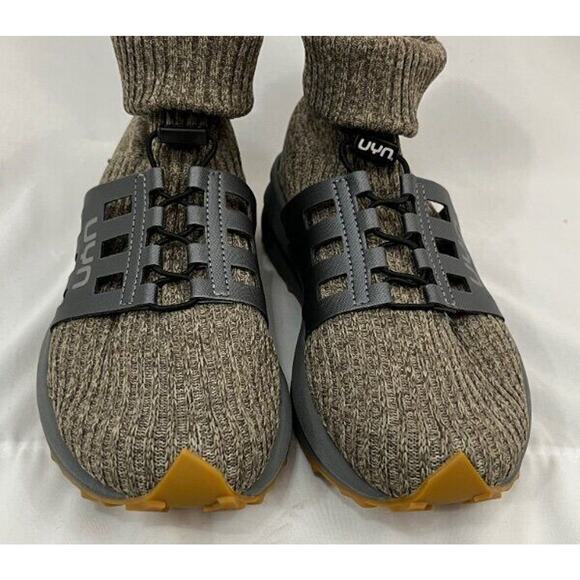 UYN Sz 39 8 Uynner Womens Brown Taupe Booties Hero Shoes Merino Wool Vibram Sole - Picture 3 of 15